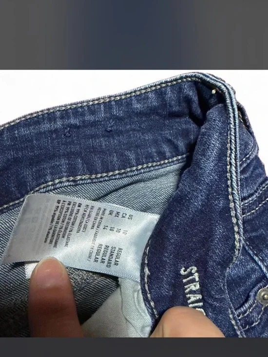 American Eagle Super Stretch Dark Wash Skinny Jeans Size 10 Regular - Picture 5 of 8